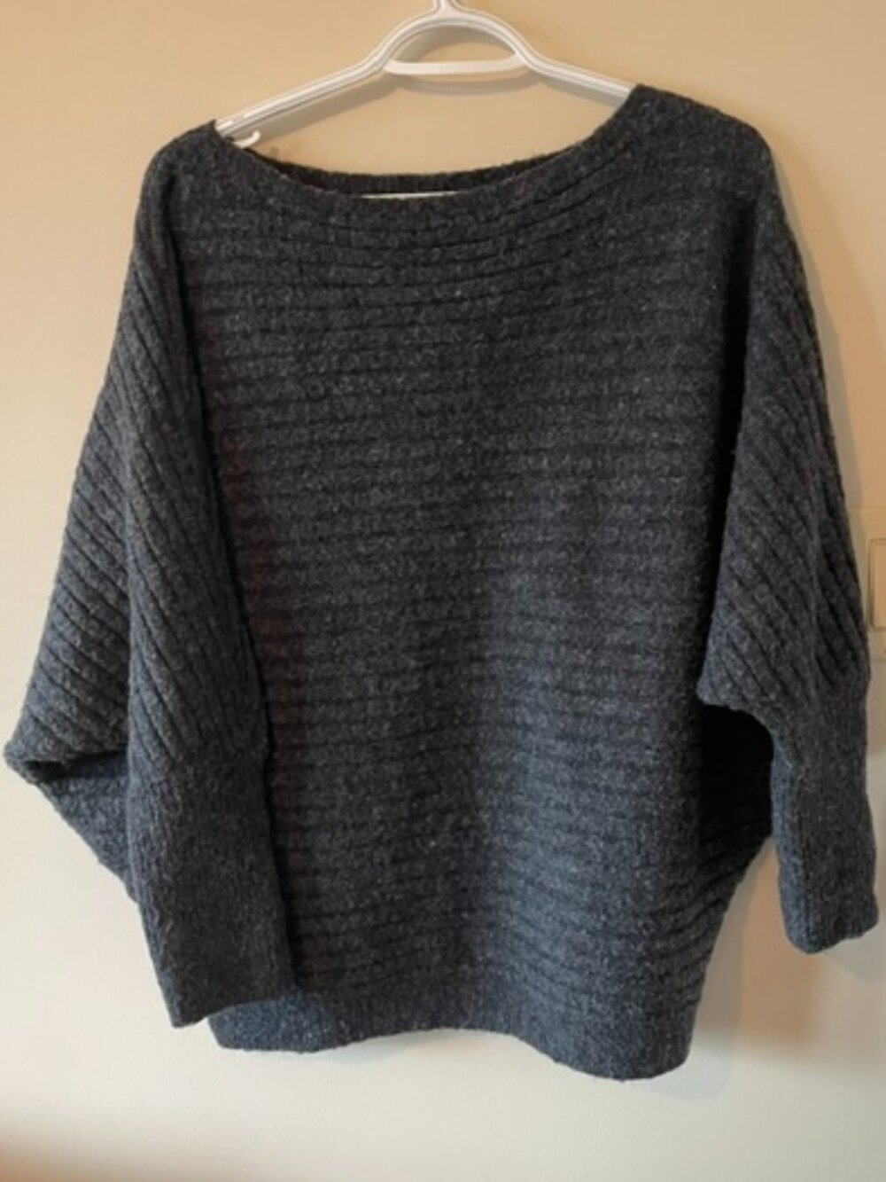 SHEIN, Drk Green Textured Soft Thin Wool like - Relaxed Fit Sz XL